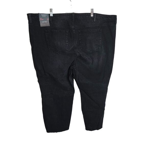 Torrid Crop Boyfriend Jean - Classic Denim Medium Wash, Anthracite, Size 24 - Picture 5 of 8